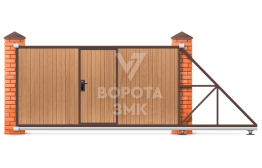 Откатные ворота 7 метров 7000×3000 ЗМК-8094
